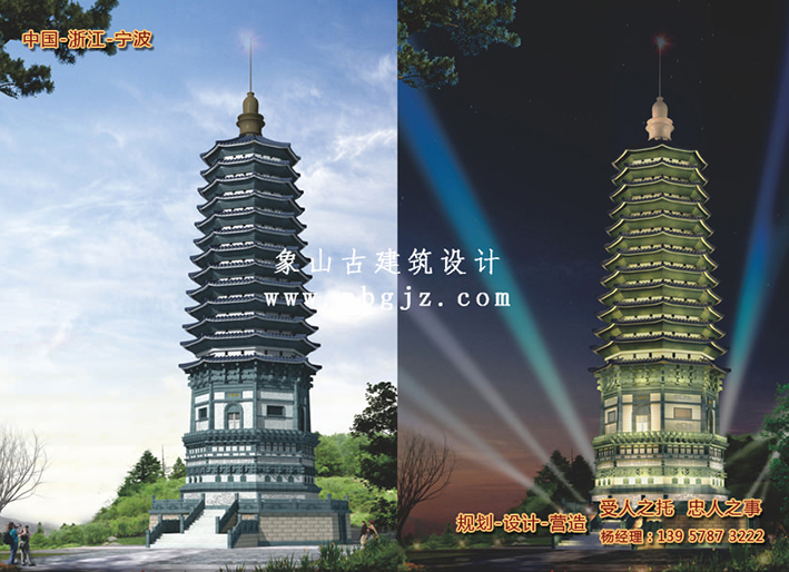 云南省丽江古城古建筑夜景灯光图片
