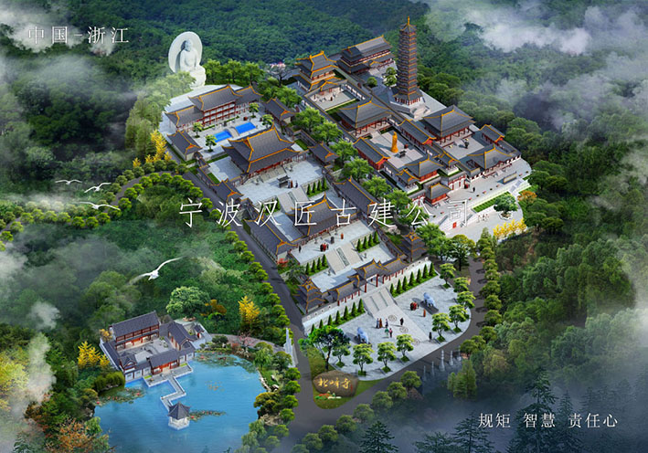 精于祠堂、书院等公共建筑仿古的宁波团队经验丰富