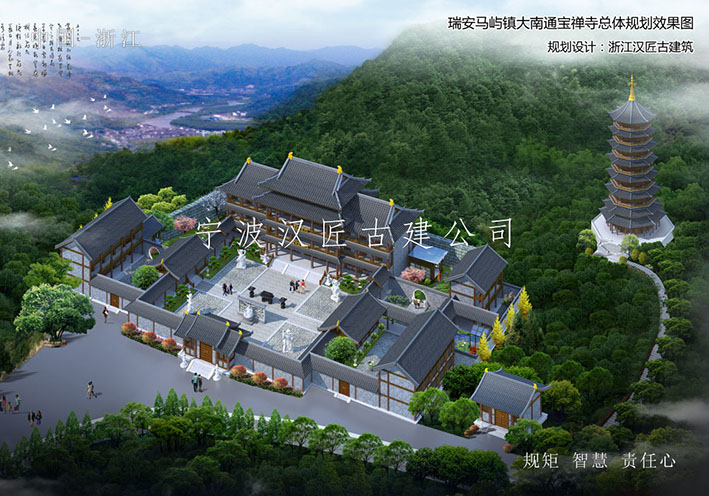 精于各类传统屋顶形式与瓦作 宁波仿古建筑形制准确
